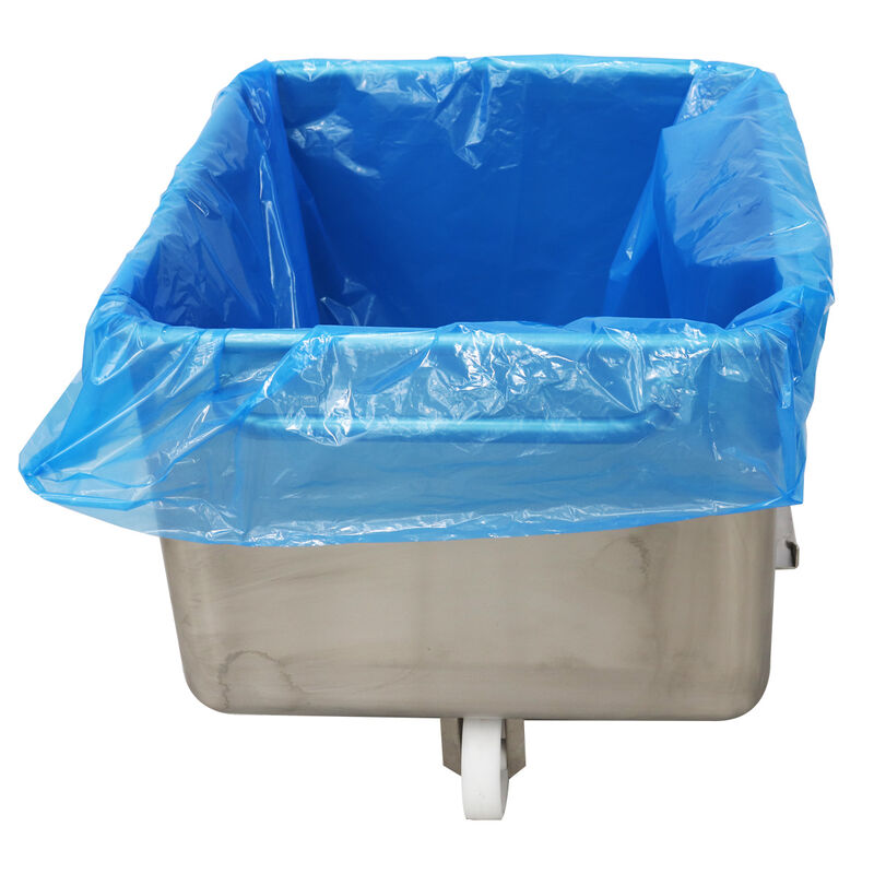 Euro Bin Liner, 800+700x1000mm x 50um Blue (100 per ctn)