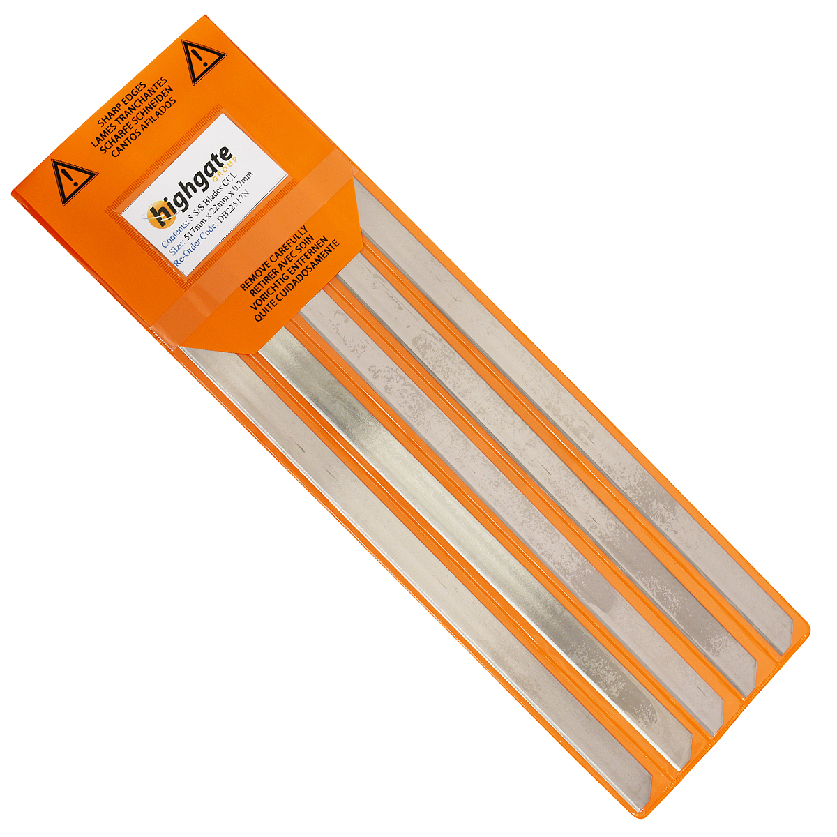 Derinder Blade, 517mm x 22mm x 0.7mm Right CNR