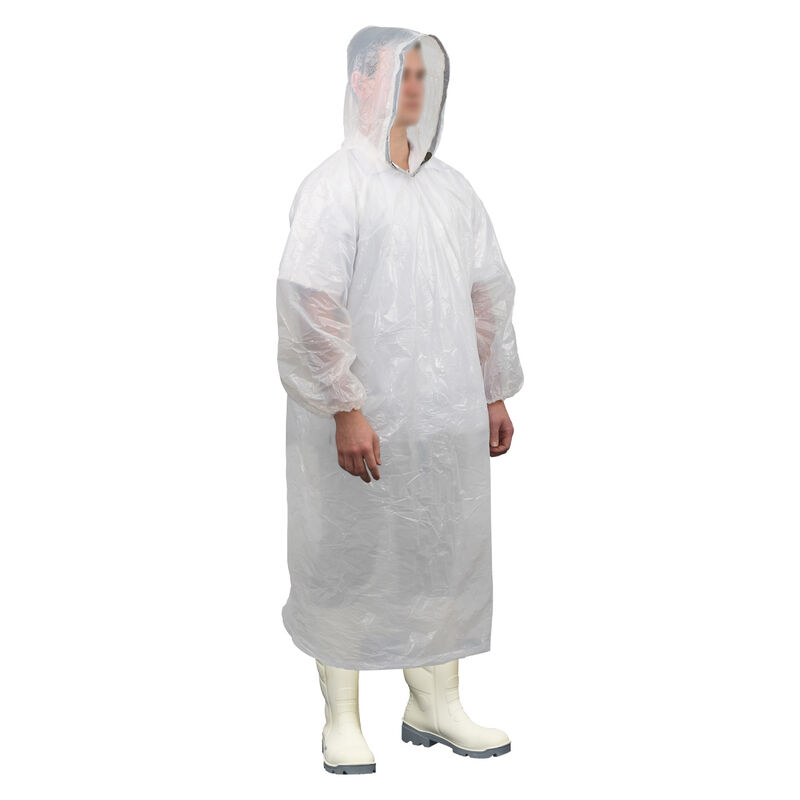 Poncho Waterproof, White, One Size (200/ctn)