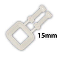 Poly Buckles, 15mm (1000/Bag)